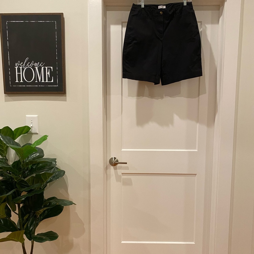 Black Knee-length shorts